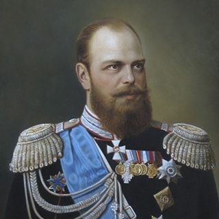 Копия,  Николай Шильдер  «Портрет Александра III». Холст, масло, 89х75 см., 2008 г.