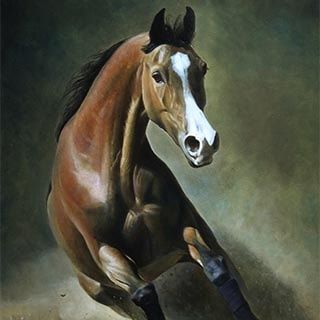 «Конь». Холст, масло, 100Х70 см., 2016 г.