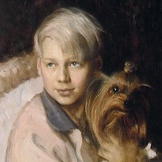 «Мальчик с собачкой». Холст, масло, 80х60 см., 2003 г.