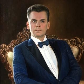 «Портрет Михаила Казакова». Холст, масло, 85Х65 см., 2017 г.