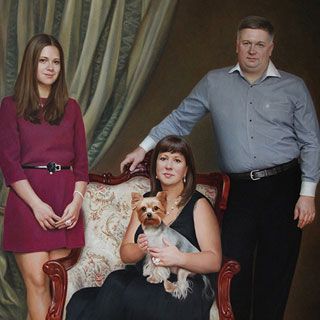 «Семейный портрет». Холст, масло, 160х150 см., 2012г.