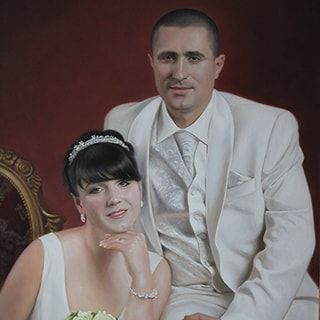 «Свадебный портрет». Холст, масло, 100х80 см., 2013г.
